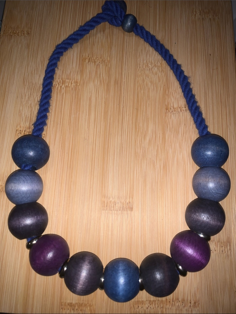 Vintage Boho Wooden Necklace